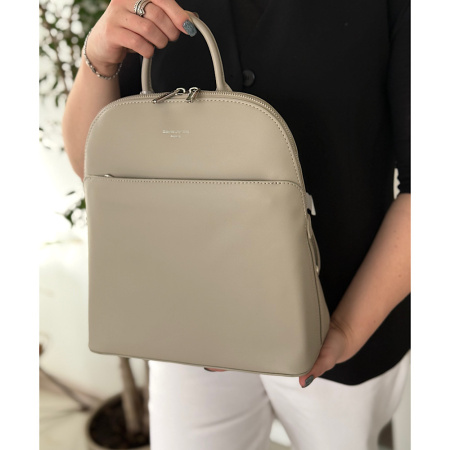 Рюкзак женский городской из кожзаменителя David Jones 28930 теплый серый