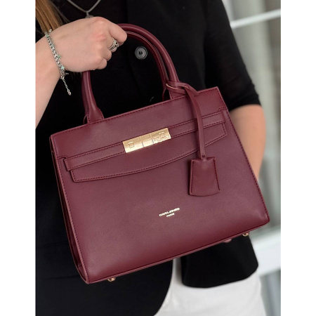 Сумка женская кросс боди из кожзаменителя David Jones 28528 бордо