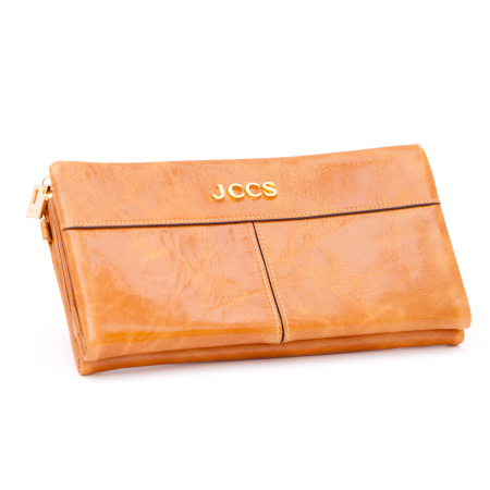 Кошелек женский кожаный JCCS 3527 рыжий  Кошелек женский кожаный JCCS 3527 рыжий