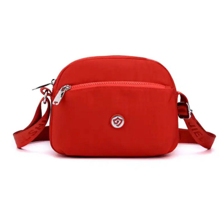 Женская сумка кросс-боди текстильная LVL 25496 красная