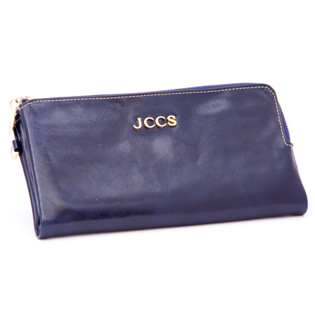 Кошелек женский кожаный JCCS 3531 синий  Кошелек женский кожаный JCCS 3531 синий