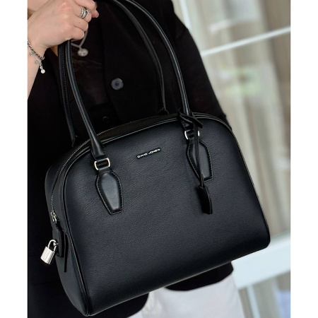 Сумка женская из кожзаменителя David Jones 28518 черная