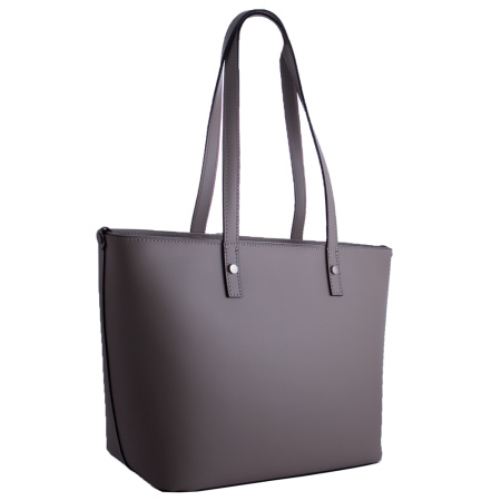 Женская кожаная сумка с 2-мя ручками Genuine leather 20111 таупе
