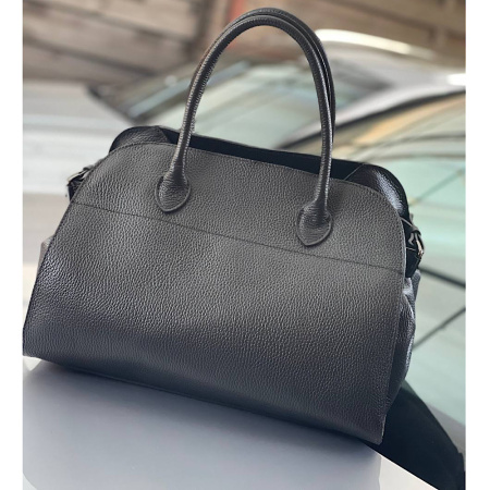 Сумка женская из натуральной кожи Genuine leather 27052 черная