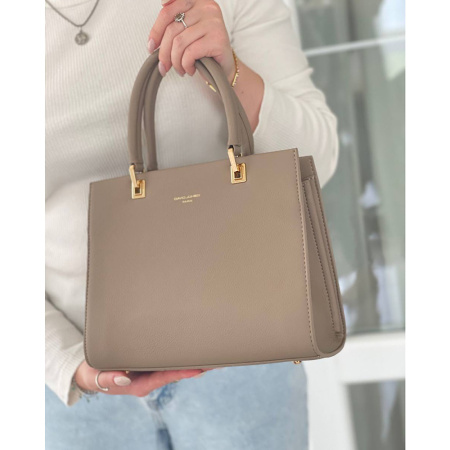 Сумка женская кросс боди из кожзаменителя David Jones 28246 тауп