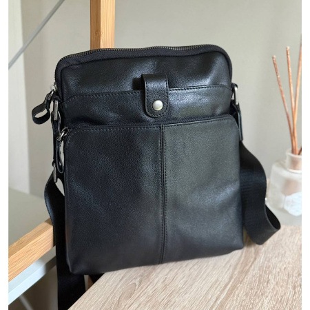 Мужская сумка из натуральной кожи ST 29000 черная