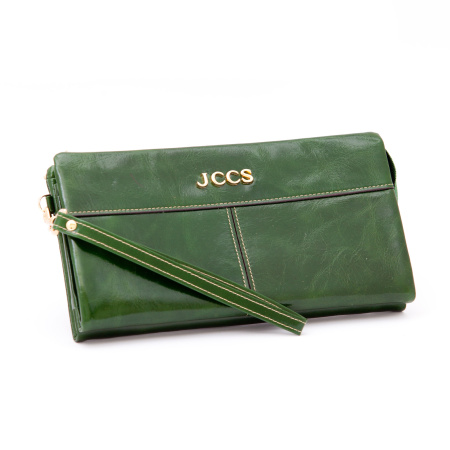 Кошелек женский кожаный JCCS 3523 зеленый