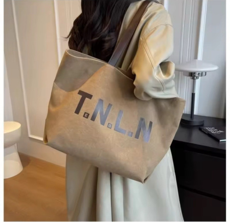 Сумка шоппер женская текстильная TXT 29038 коричневая