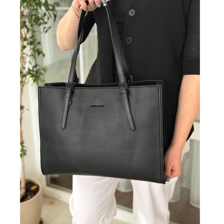 Сумка женская из кожзаменителя David Jones 28926 черная