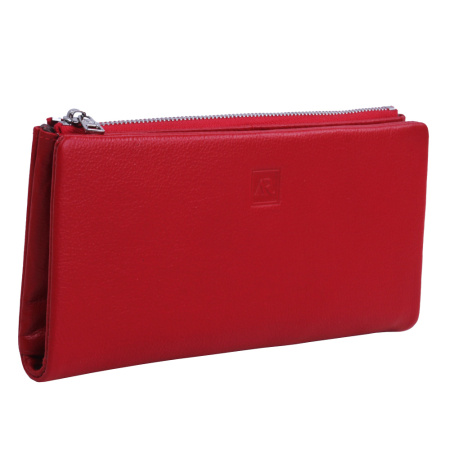 Кошелек женский из натуральной кожи Alfa Ricco 27521 красный
