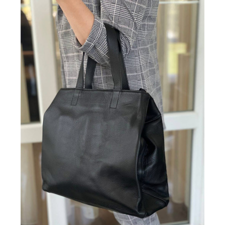 Сумка жіноча з натуральної шкіри NN25655 чорна