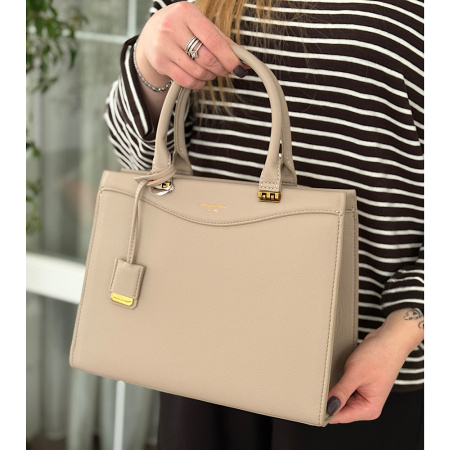 Сумка женская из кожзаменителя David Jones 29062 теплый беж