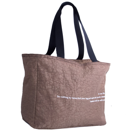 Женская сумка-шоппер текстильная LVL 25510 хаки