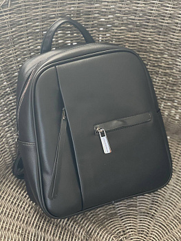 Рюкзак жіночий міський з еко шкіри NN 27057 чорний Рюкзак жіночий міський з еко шкіри NN 27057 чорний