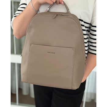 Жіночий рюкзак міський з еко шкіри David Jones 28857 тауп