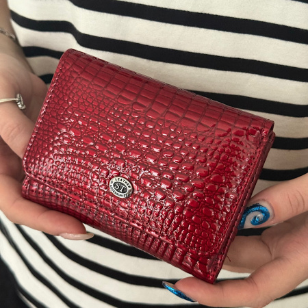 Гаманець жіночий шкіряний ST 1569 червоний