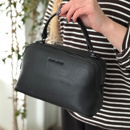 Сумка жіноча крос боді з еко шкіри David Jones 29082 чорна