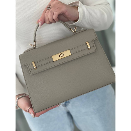 Сумка женская кросс боди из кожзаменителя David Jones 28286 серая