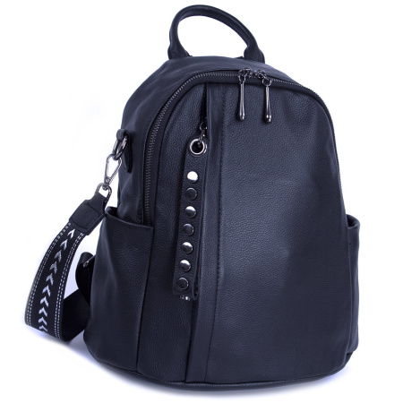 Рюкзак женский кожаный городской NN22701 черный