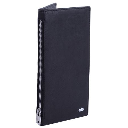 Кошелек мужской кожаный на молнии Alfa Ricco W-AR12922 черный