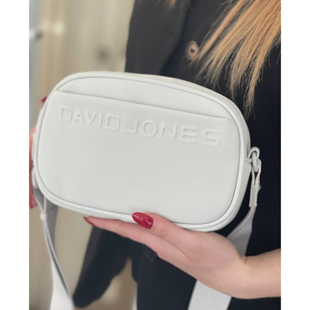 Сумка женская кросс боди из кожзаменителя David Jones 27923 светлый беж
