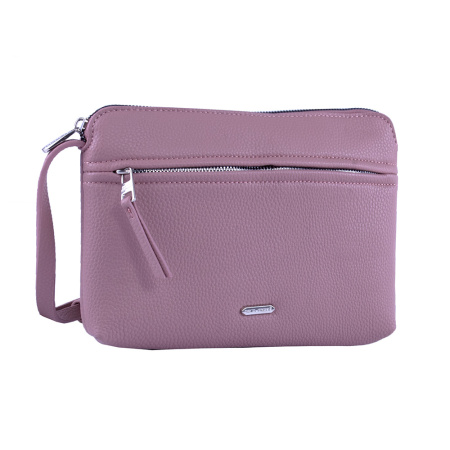 Сумка женская кросс боди из экокожи David Jones 22723 розовая 