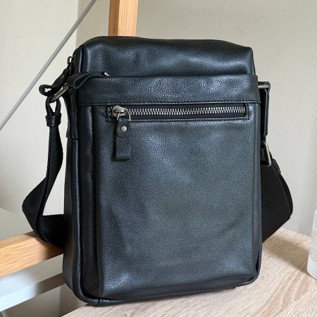 Мужская сумка из натуральной кожи ST 28997 черная