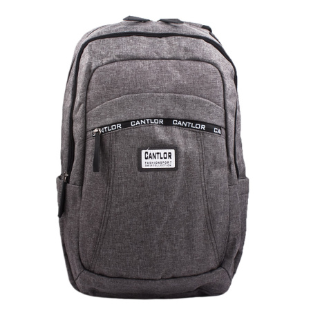 Мужкой текстильный рюкзак Cantlor 14096 серый