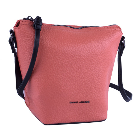 Сумка женская кросс боди из экокожи David Jones 22858 кораловая