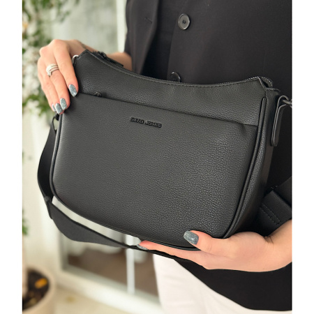 Сумка жіноча крос боді з еко шкіри David Jones 28992 чорна