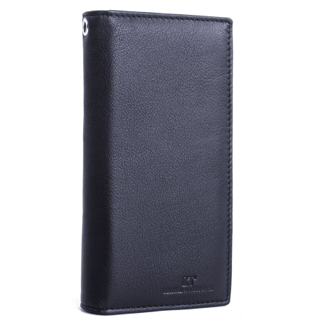 Кожаный кошелек-клатч ST-25370 черный