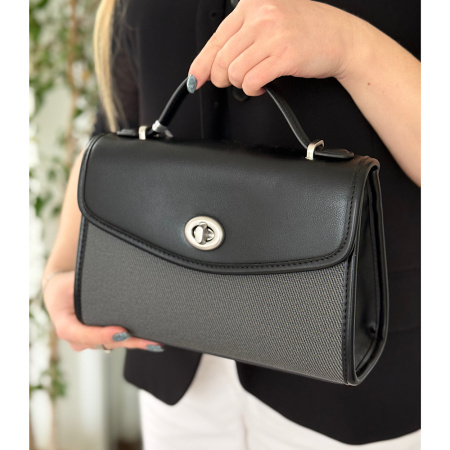 Сумка женская кросс боди из кожзаменителя David Jones 28975 черная