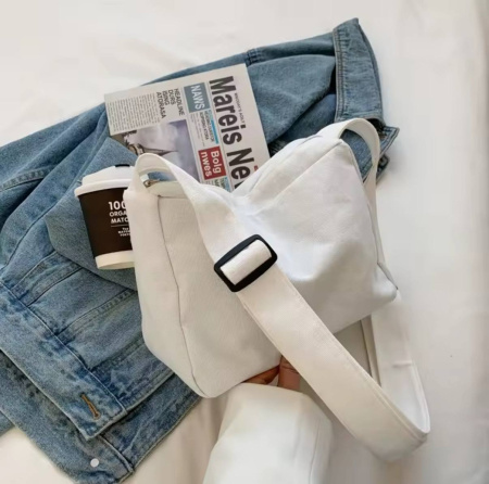 Сумка женская кросс боди текстильная TXT 29047 белая