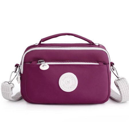 Женская сумка кросс-боди текстильная LVL 25507 фиолетовая