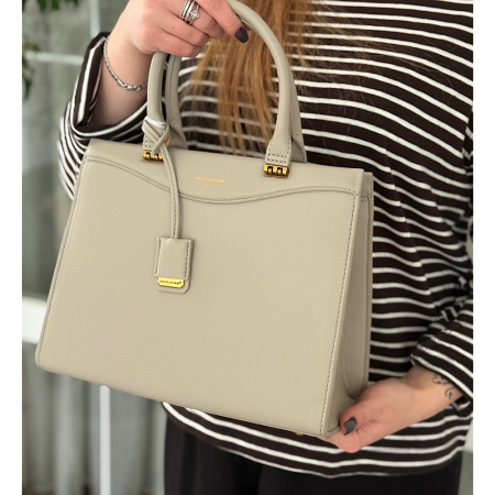 Сумка женская из кожзаменителя David Jones 29063 холодный беж