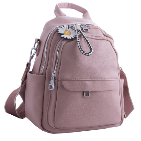 Стильный женский рюкзак з кожзаменителя NN RU-NN20668 розовый