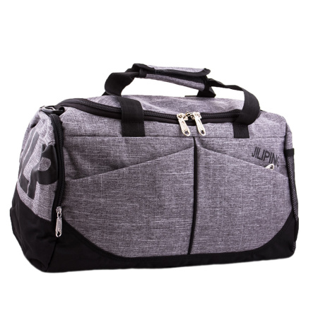 Дорожно-спортивная текстильная сумка на двух ручках NN 15302 серая 