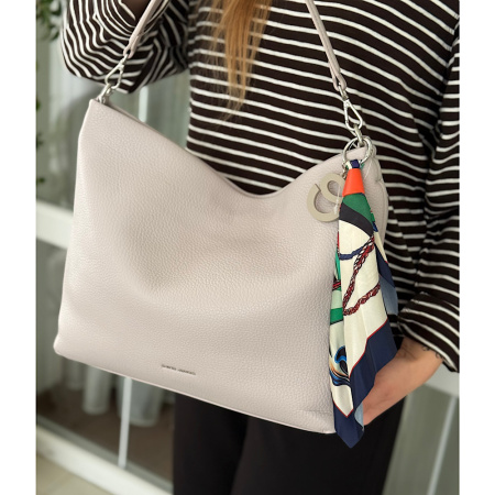 Сумка мышок женская из кожзаменителя David Jones 29117 холодный сиреневый