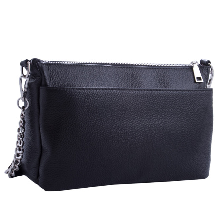 Сумка женская кросс боди из натуральной кожи NN20636 черная