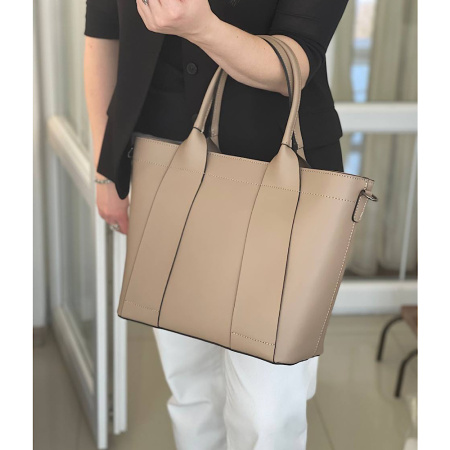 Сумка женская из натуральной кожи Genuine leather 27976 тауп