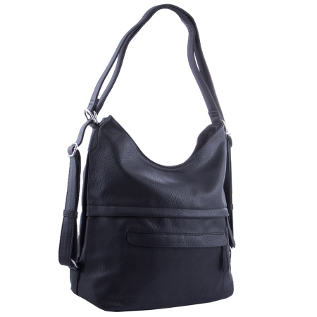 Сумка-рюкзак женская из кожзаменителя NN B-NN21470 черная