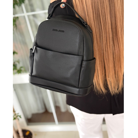 Рюкзак женский городской из кожзаменителя David Jones 28933 черный