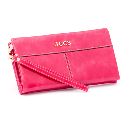 Кошелек женский кожаный JCCS 3525 розовый 