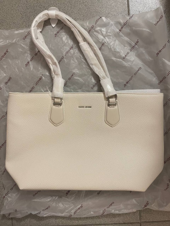 Жіноча сумка-шопер David Jones 26741 світло-бежева