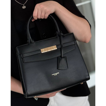 Сумка женская кросс боди из кожзаменителя David Jones 28526 черная