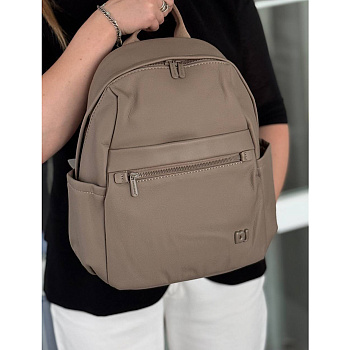 Жіночий рюкзак міський з еко шкіри David Jones 28516 тауп