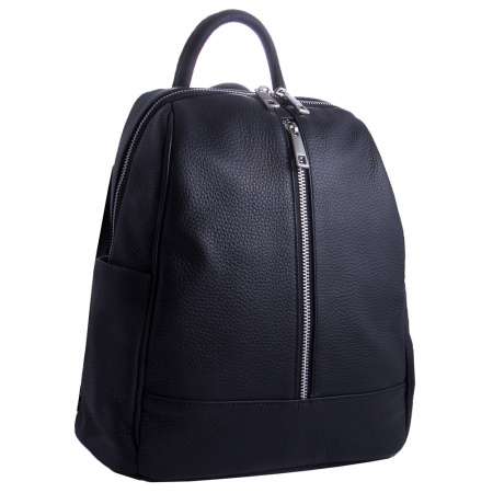 Кожаный рюкзак Genuine leather 20438 черный