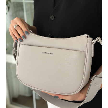 Сумка жіноча крос боді з еко шкіри David Jones 28994 холодний бузковий