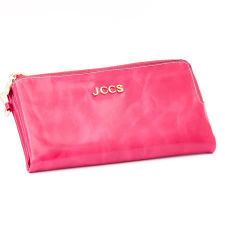 Кошелек женский кожаный JCCS 3533 коралловый 