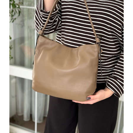 Сумка женская из натуральной кожи NN 29138 тауп